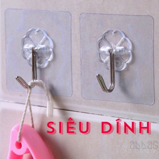 Móc dán tường siêu dính - 6x6cm