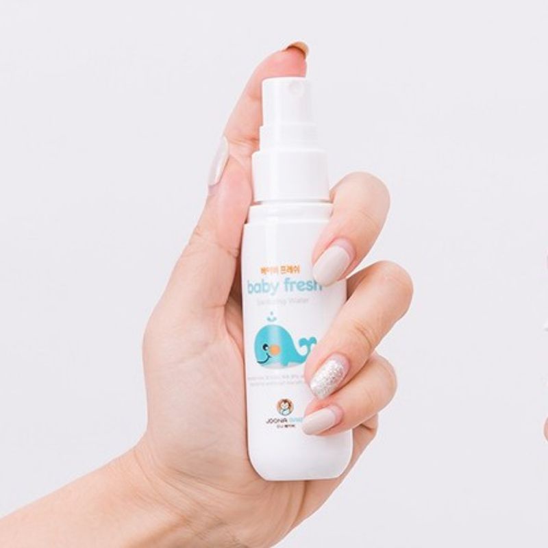 COMBO Xịt diệt khuẩn Baby Fresh - CHAI XỊT DIỆT KHUẨN NHỎ 55ML + 1 BÌNH REFILL THAY THẾ