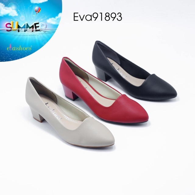Eva91893 giày gót vuông 5 phân