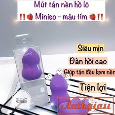 Bông mút hồ lô Miniso Makeup Blender màu tím