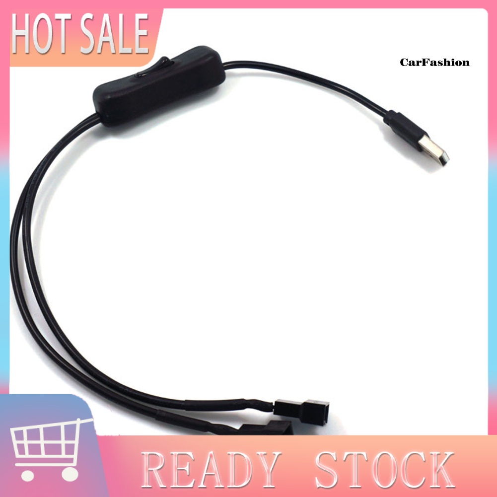 Dây Cáp Kết Nối Quạt Máy Tính 5V 2 Chiều USB Với 4 Chấu