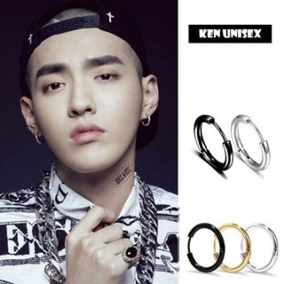 [PHỤ KIỆN UNISEX] Khuyên tai tròn titan G-dragon cực chất, Phong cách trẻ trung, thời thượng KT02