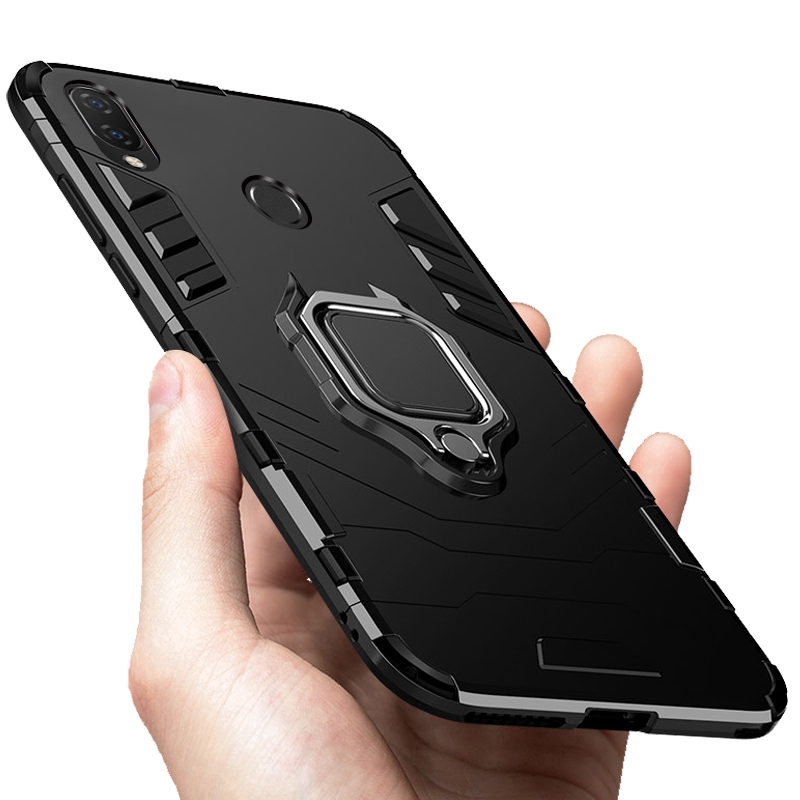 REDMI RING STAND Ốp Lưng Bảo Vệ Điện Thoại Màu Sắc Đơn Giản Có Giá Đỡ Nam Châm Cho Xiaomi Redmi 6 5 Plus 7 7a K20 Note 7 Pro