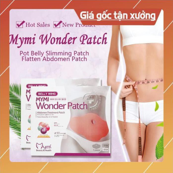 [XẢ KHO+FREE SHIP]  Miếng dán tan mỡ Hàn Quốc hộp 5 miếng Wonder Patch