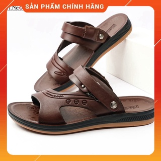 Dép sandal da nam - sandal nam quai ngang HT.NEO (4) kiểu dáng đơn giản, màu sắc nhã nhặn, đi rất mềm SD70