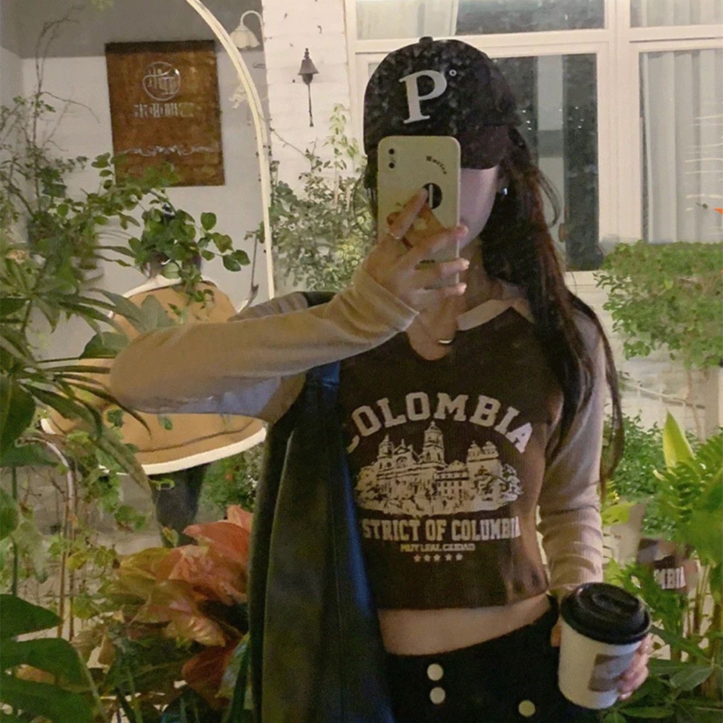 Áo Thun DàI Tay Cổ Chữ v ThờI Trang Cho Nữ JL-TX-493