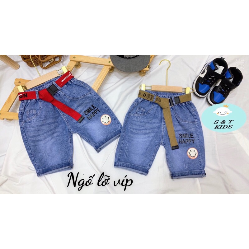 (jean baby) quần jean đùi lửng mềm mẫu mới nhất (20-30kg)