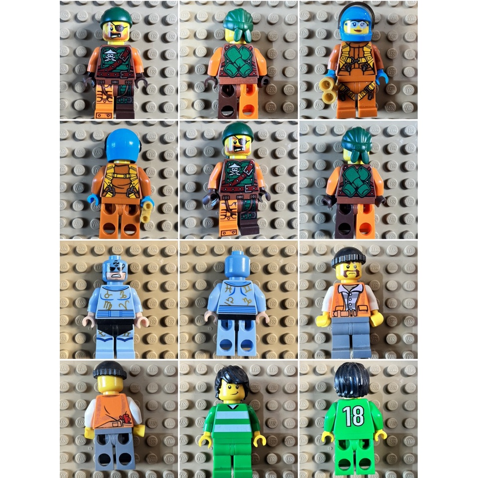 -Lego chính hãng Nhân vật nhỏ, hàng trưng bày, đa dạng, độc đáo-ID 002