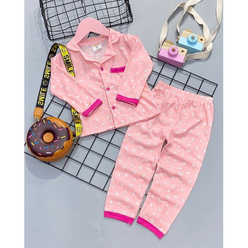 Bộ pijama tay dài bé trai bé gái 11 đến 25kg