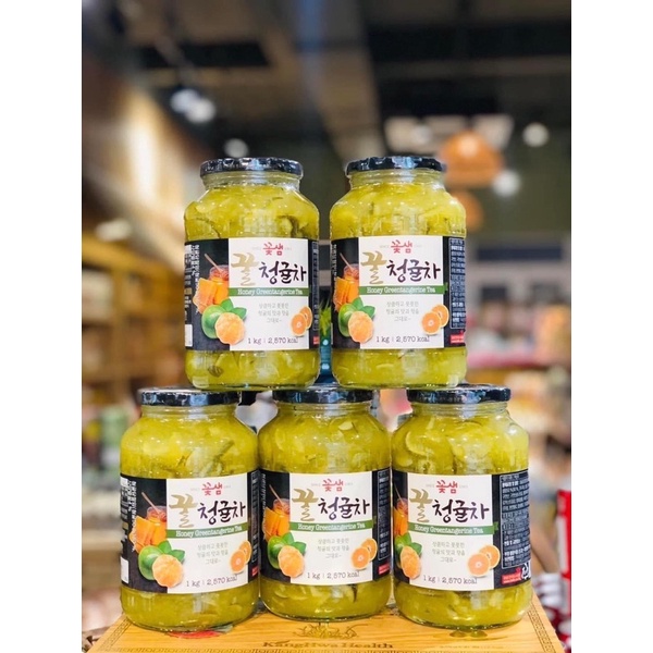Chanh Ngâm Mật Ong Hàn Quốc Hũ 1kg Giảm Ho Hiệu Quả