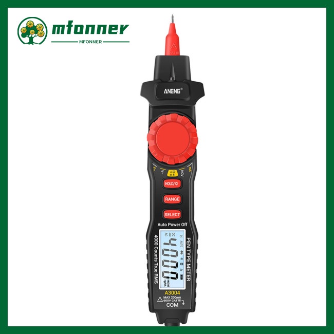 Bút Đo Điện Vạn Năng Kỹ Thuật Số Aneng A3004 Đếm 4000 Ac / dc