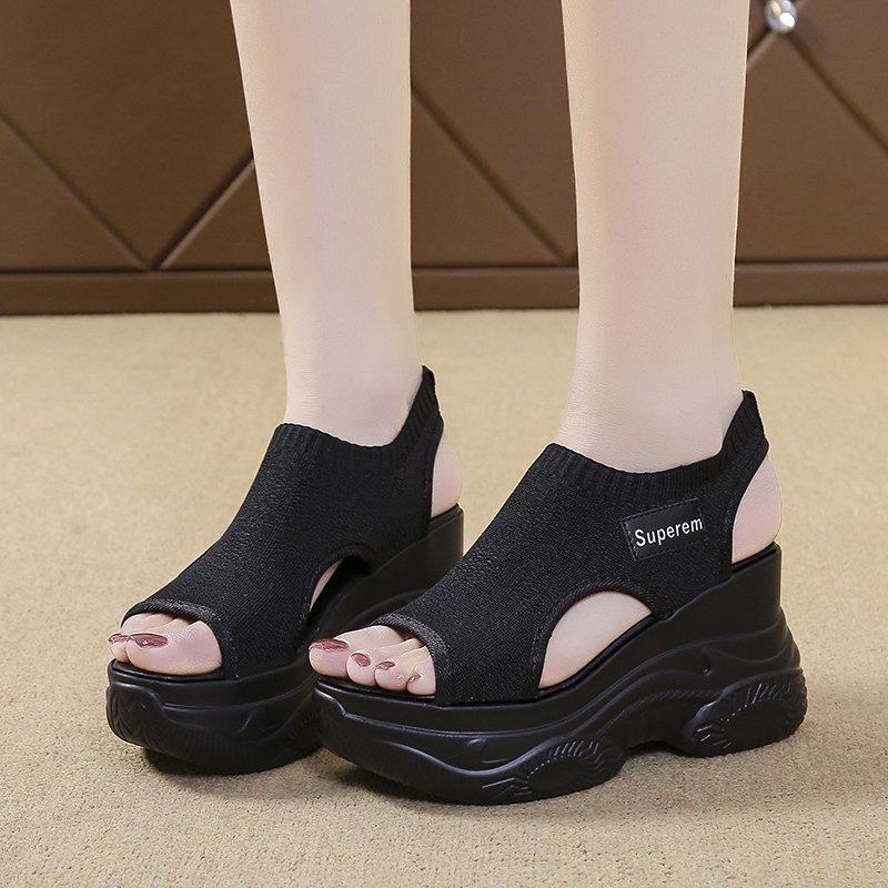 Xăng đan Đế Dày 7cm Có size 35-40 Thời Trang Dành Cho Nữ