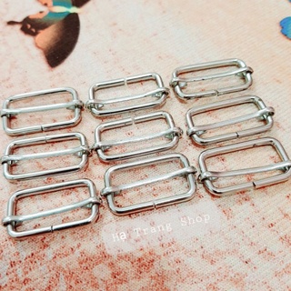 Set 10 khoen tăng giảm kim loại phụ kiện balo/ túi xách