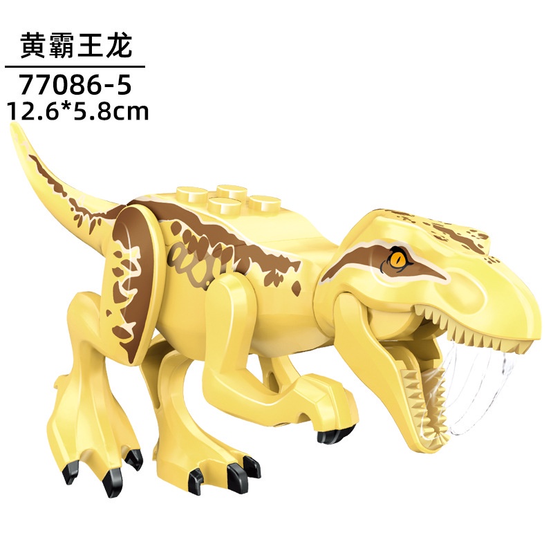 Lego Dinosaur Series Jurassic World Park Tyrannosaurus Triceratops Mô hình lắp ráp Đồ chơi giáo dục cho trẻ em
