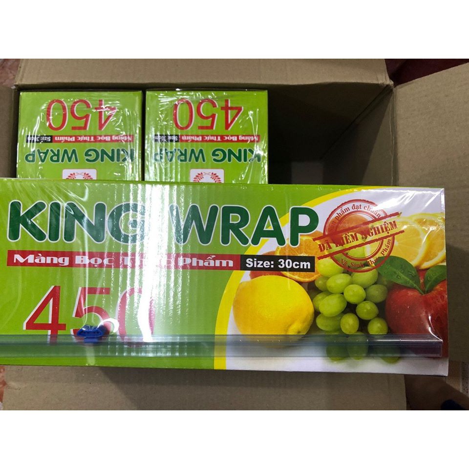 Màng bọc thực phẩm KING WRAP R450  Cam Kết Chất Lượng  Màng Bọc Thực Phẩm An Toàn R450 ( K450 ) (lớn 30cm x 300m)