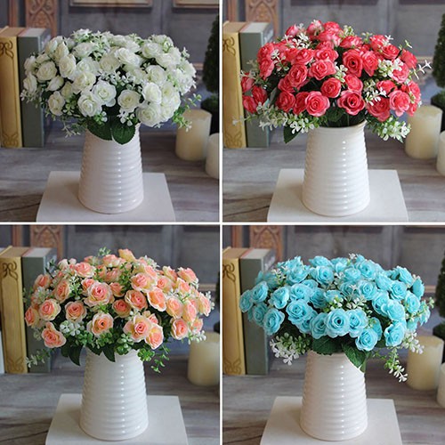 Bó hoa hồng giả 15 đầu bông xinh xắn
