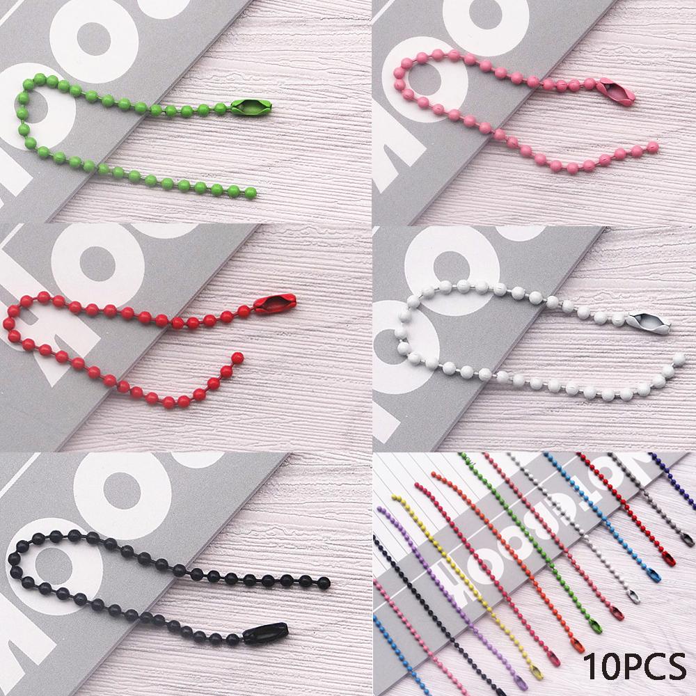 Set 10 Móc Khóa Hạt Nhiều Màu Sắc Dễ Thương