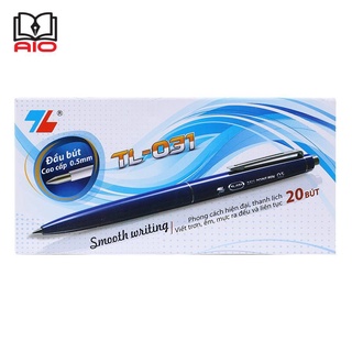 Hộp bút bi thiên long, bút bi thiên long hộp 20 cây tl-031 - chính hãng