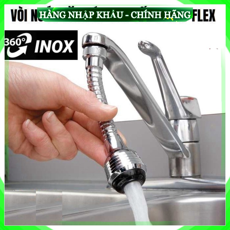 [FreeShip - LOẠI 1] Vòi nối tăng áp bồn rửa chén xoay 360 độ TURBO FLEX