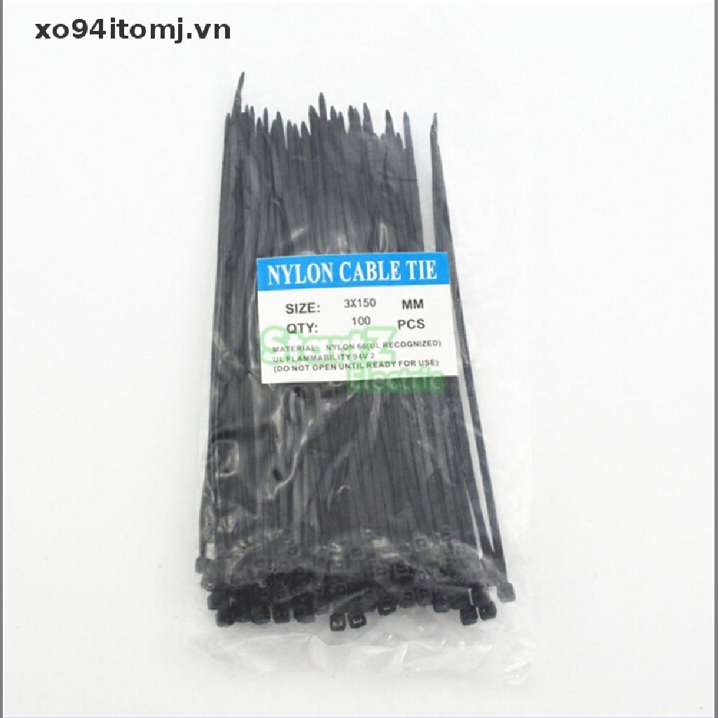 Túi 100 Dây Rút Tự Khóa Đa Màu Sắc 3 X 150Mm xo94itomj