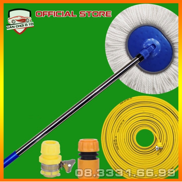 Chổi rửa xe 2 trong 1 kèm vòi nước bán theo mét tiết kiệm rửa sạch bề mặt