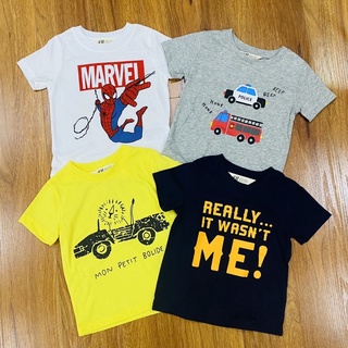 Set 4 áo phông HM dư xịn bé trai ( màu ngẫu nhiên)