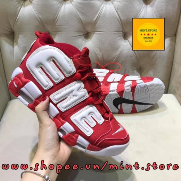 Xả kho ( SALE SỐC - Video ) Giày Sneaker Uptempo Supreme Red .( Xả Tết Tết) new ! Sales 11-11 . rẻ :