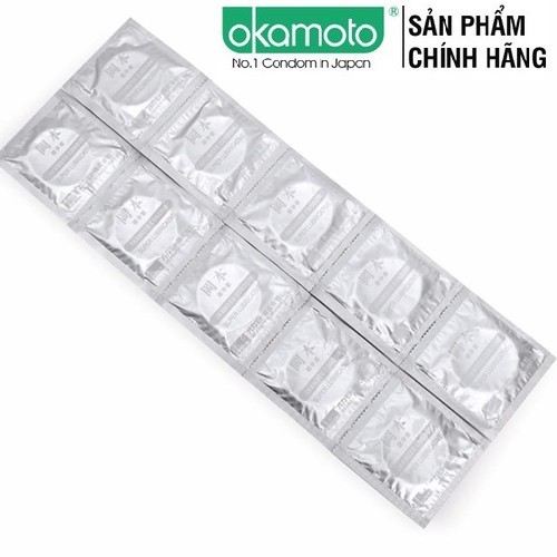 Bao cao su Okamoto Skinless Skin Super Lubricated [SỐC][CHÍNH HÃNG 100%] (10 Bao), Nhật Bản, BCS Siêu mỏng,Siêu bôi trơn