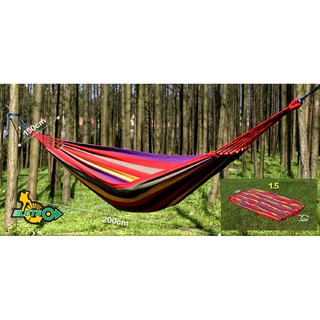Võng du lịch cotton chất lượng 7 sắc cầu vồng