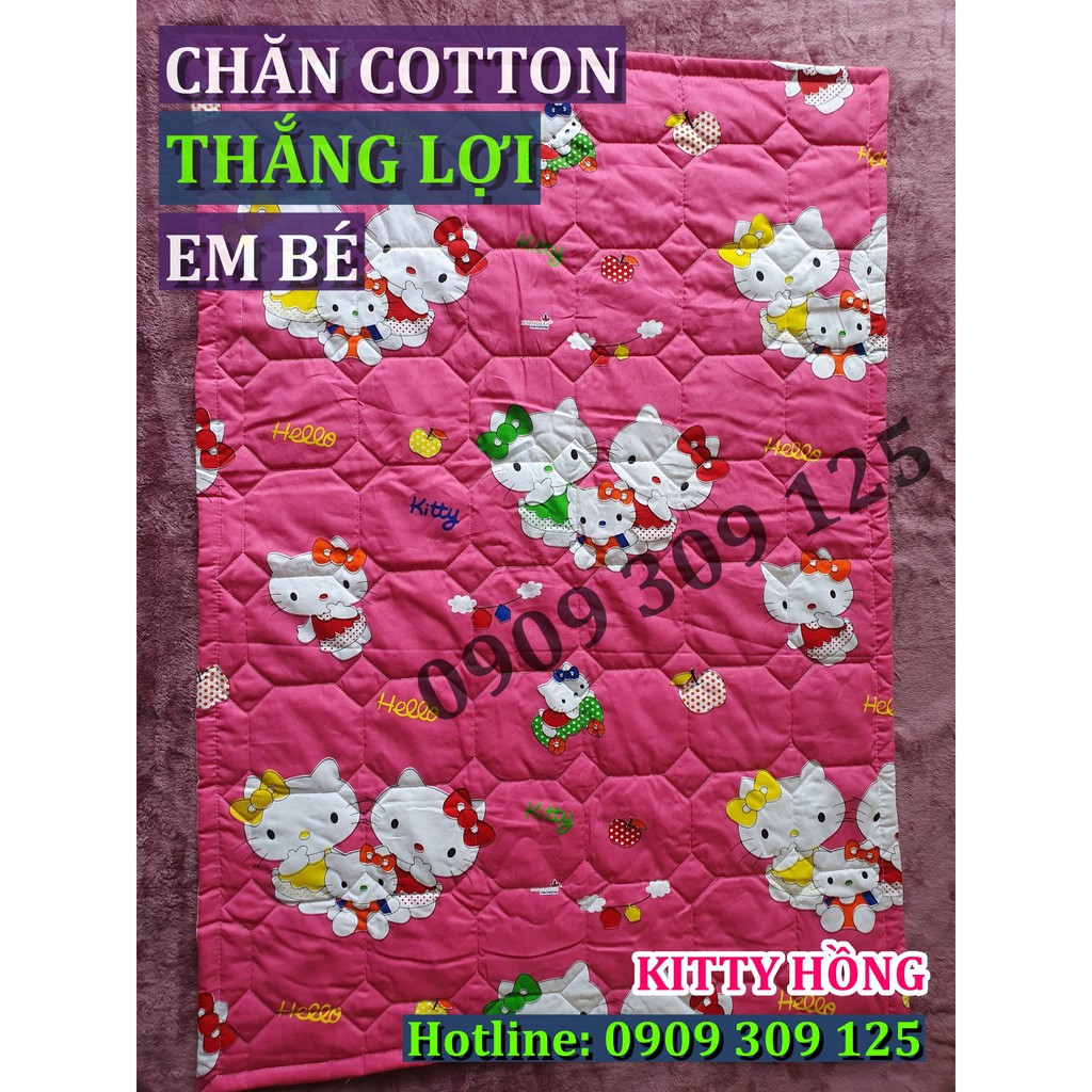 Chăn Mền Thắng lợi cotton cho bé 0,8mx1m15 chần gòn êm mềm mát
