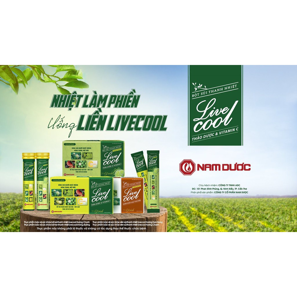 Bột sủi thanh nhiệt Livecool Nam Dược