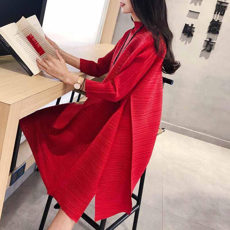 Đầm Dài Tay Xếp Ly Plus Size Phong Cách Pháp 4Xl 80KG