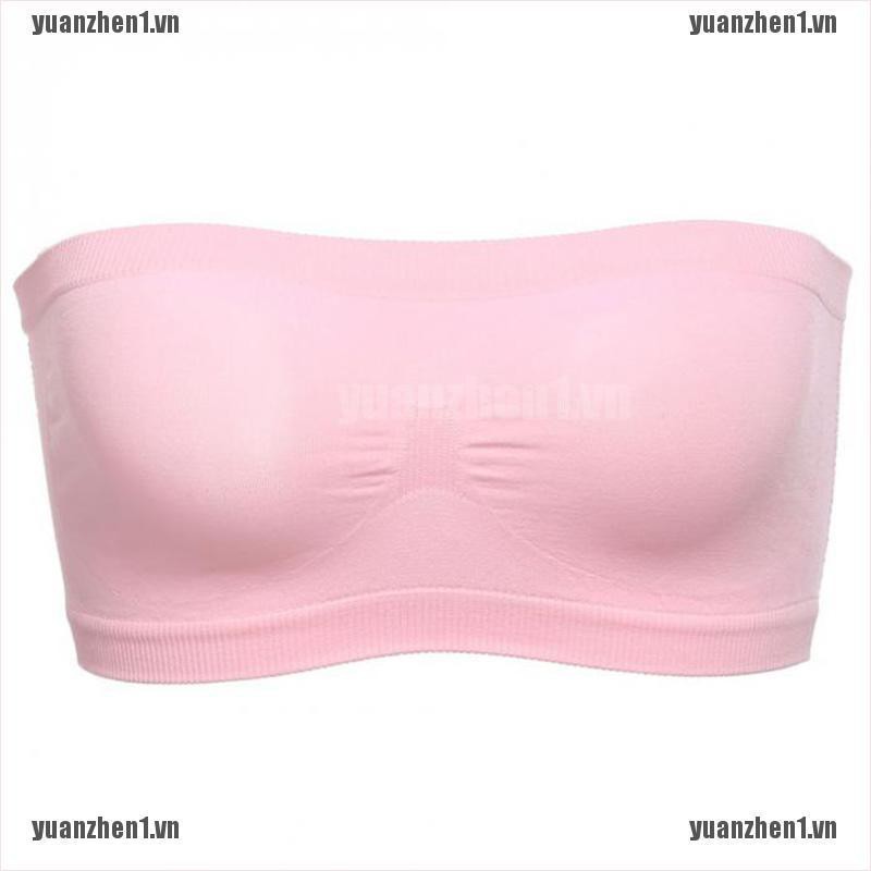 [YUANZHEN1] Áo Lót Ống Không Dây Co Giãn Thoáng Khí Không Đường May Cho Nữ