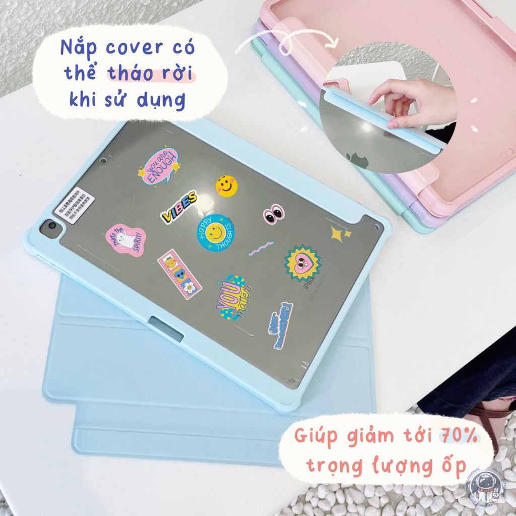[Mẫu Mới 2023] Cover Bao Da Nam Châm Cho Máy Tính Bảng Có Thể Tháo Rời Tiện Lợi