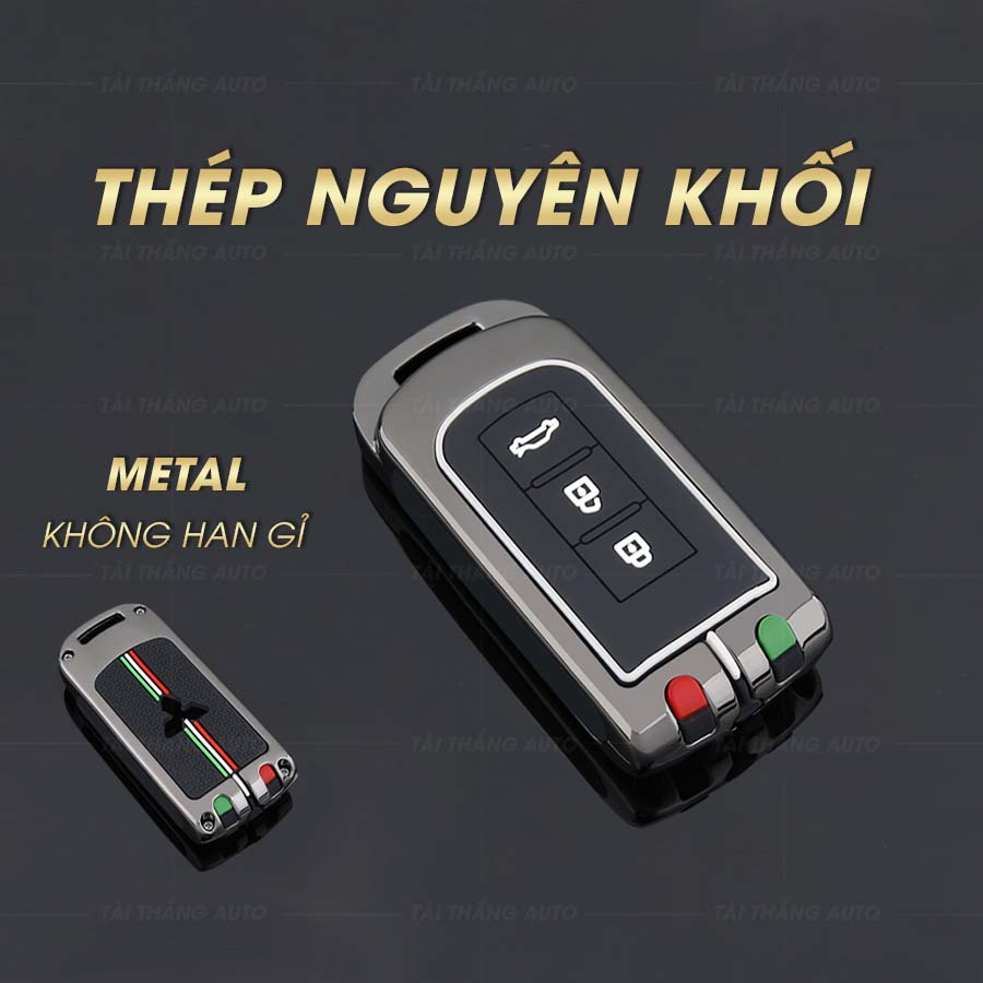 Ốp chìa khóa mitsubishi, bọc chìa khóa mitsubishi outlander, xpander, attrage, triton, pajero chất liệu metal cao cấp