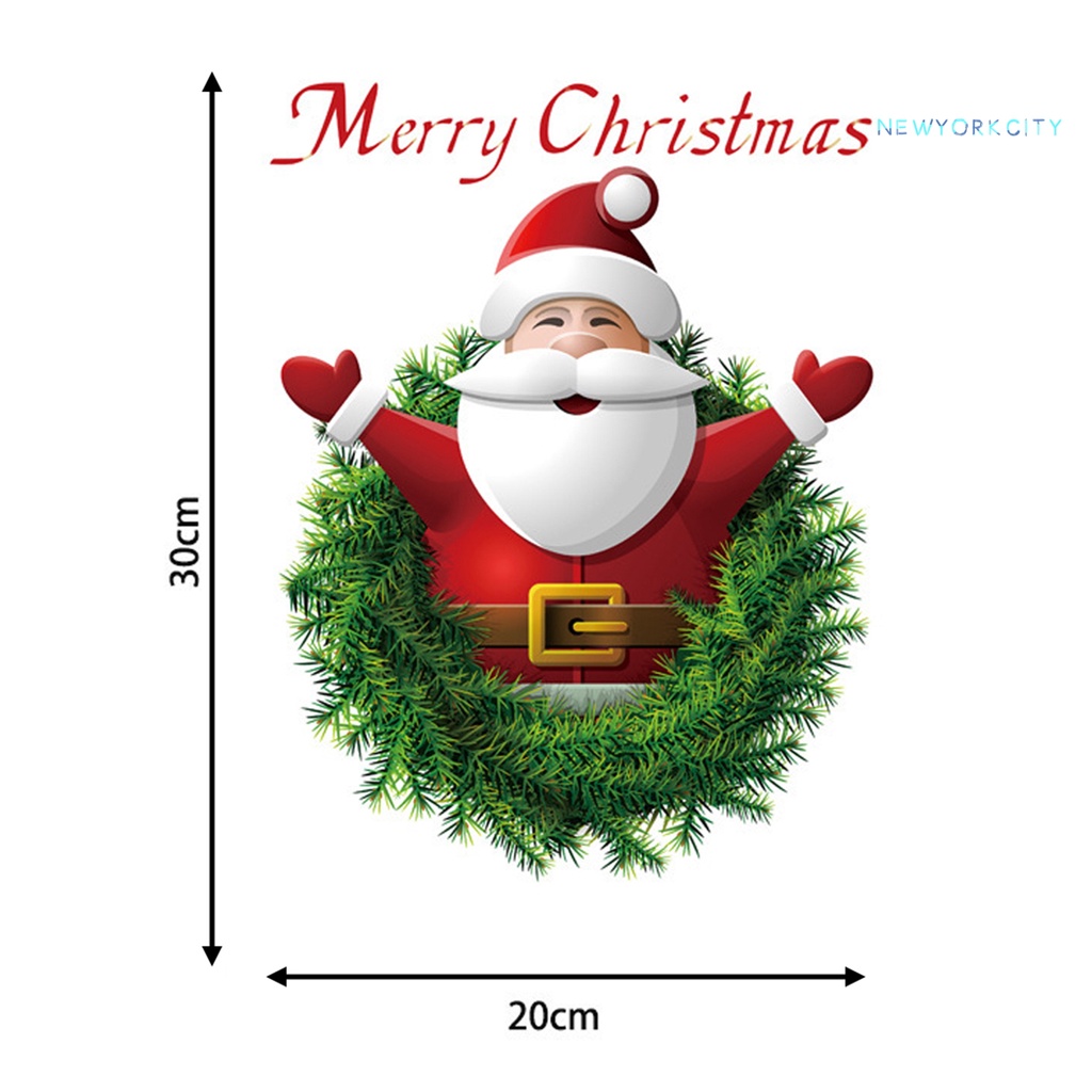 Đề Can Tự Dính Trang Trí Cửa Sổ Chủ Đề Giáng Sinh