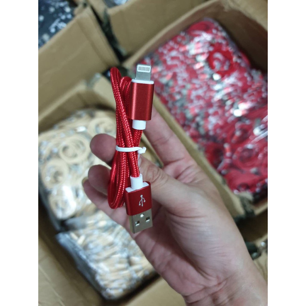 Sỉ- Dây cáp sạc bọc dù chống đứt Dài 2m .