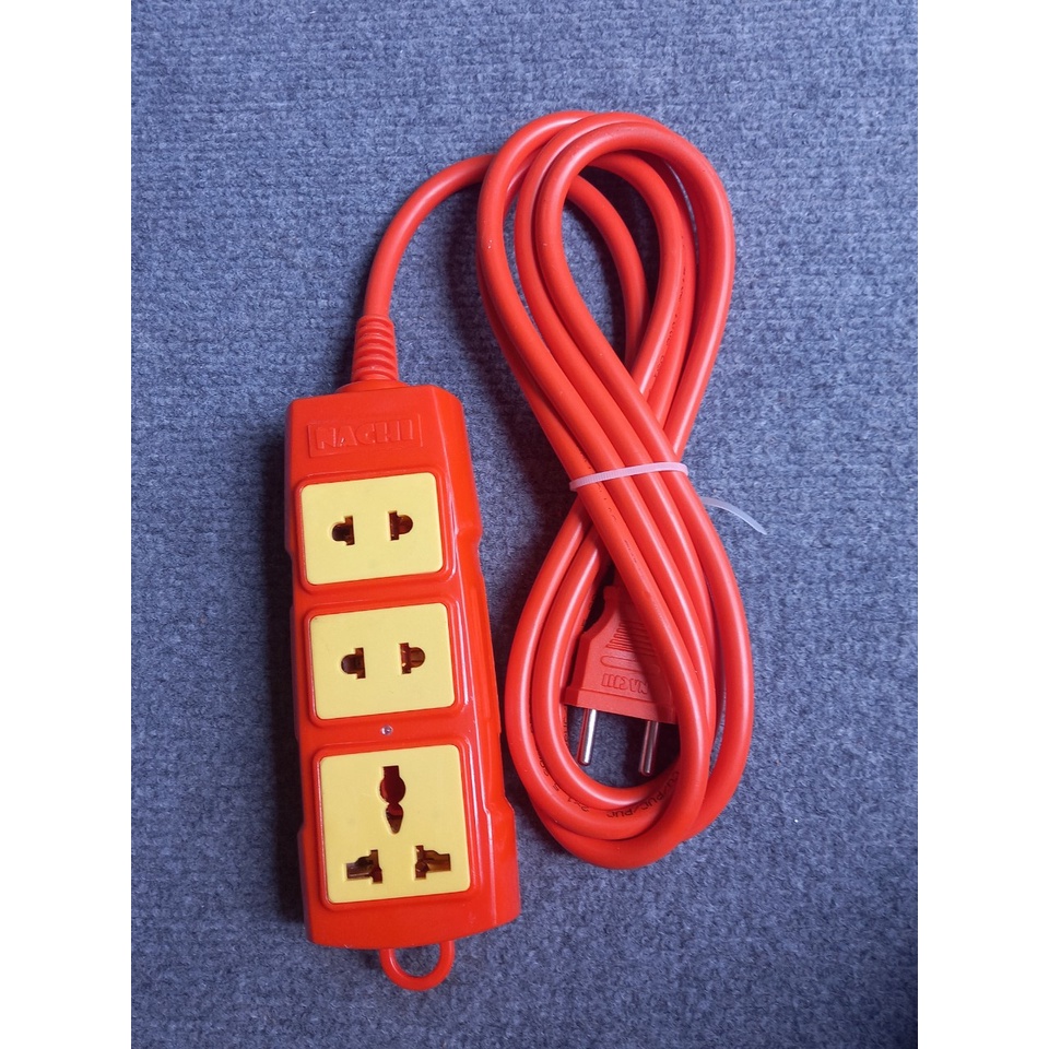 Ổ cắm 3 lỗ chịu tải có dây dài 2,5m Nachi chịu tải 3000-4000W 3T3