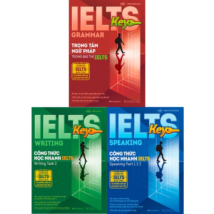 Sách - Combo IELTS Key Grammar + IELTS Key Speaking + IELTS Key Writing (Bộ 3 Cuốn)