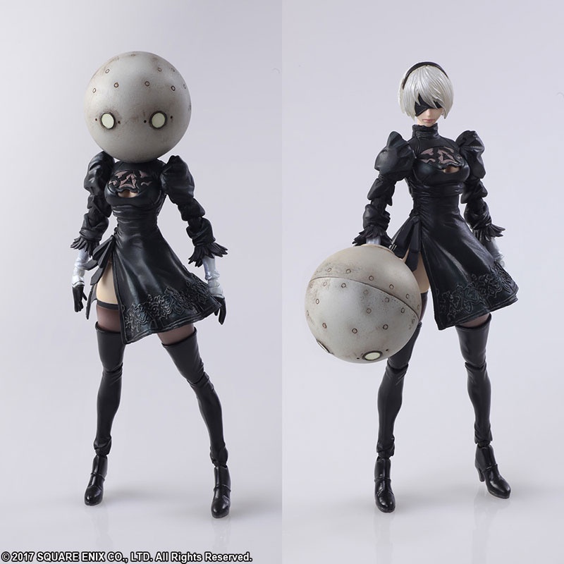 MÔ HÌNH CHÍNH HÃNG BRING ARTS NIER AUTOMATA 2B WITH MACHINE LIFEFORM