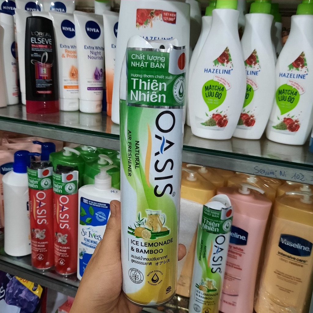 Xịt Phòng OASIS Hương Chanh Chiết Xuất Từ Nhiên Nhiên 320ml