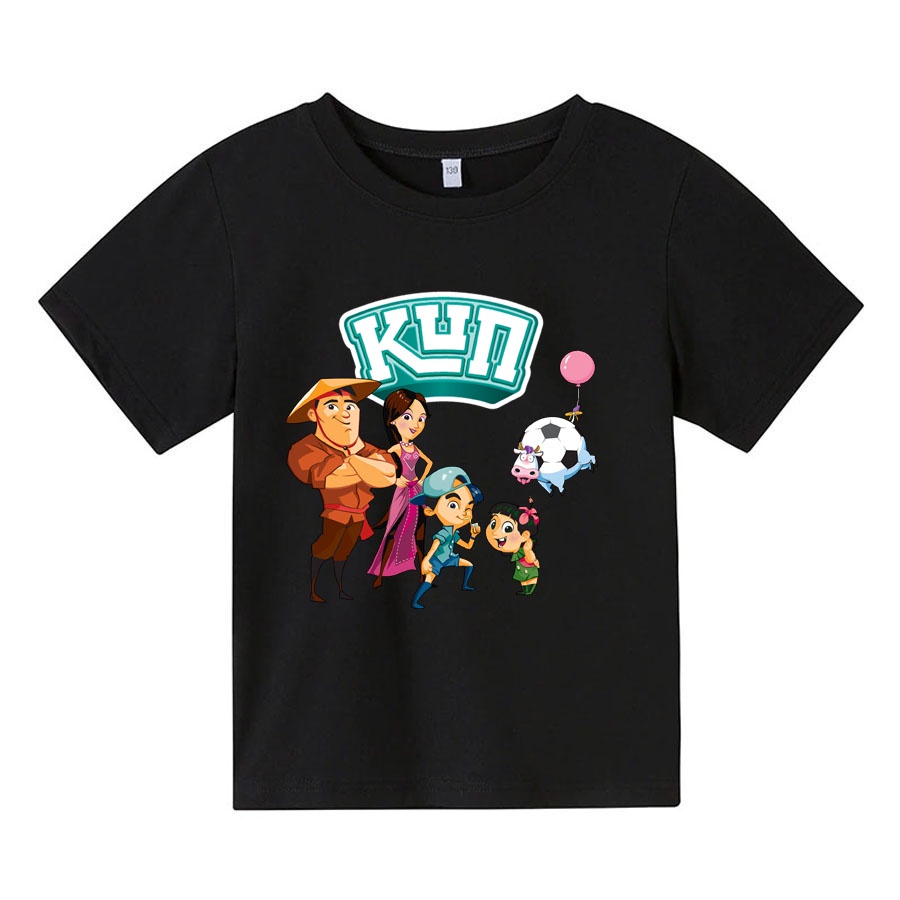 Áo thun cho bé kun 5, 4 màu, có size người lớn, Anam Store