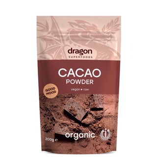Bột Cacao nguyên chất 100% Bio 200g Dragon SF