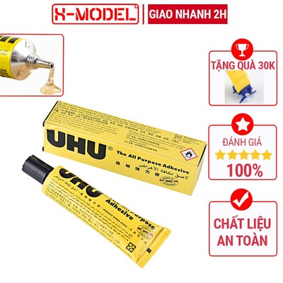 Keo dán siêu dính UHU mềm mại, phụ kiện làm mô hình X- MODEL tiện ích, cao cấp, an toàn khi sử dụng