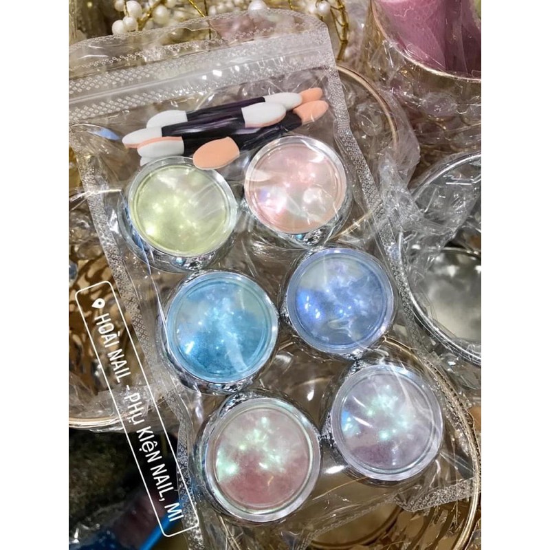 set tráng gương ánh trai 6m - phụ kiện nail