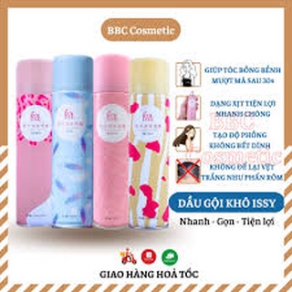 Dầu gội khô dạng xịt ISSY nội địa Trung 200ml không lo bết dính