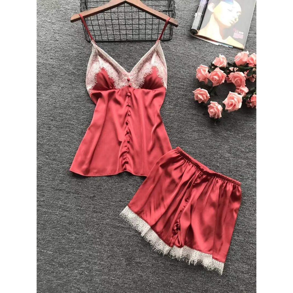 Bộ ngủ đùi khuy hàng Quảng Châu xịn