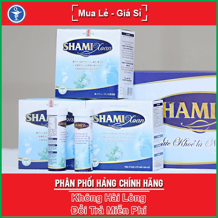 [Combo 3 Hộp] Shami Xoan Tặng Ngay 1 Chai Xịt - Dành Cho Người Bị Viêm Xoang, Viêm Mũi