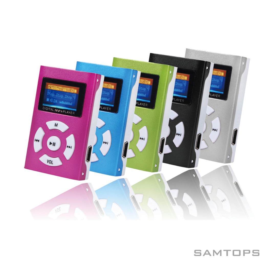 Máy Nghe Nhạc Mp3 Mini Hỗ Trợ Thẻ Nhớ Micro Sd Tf 32gb