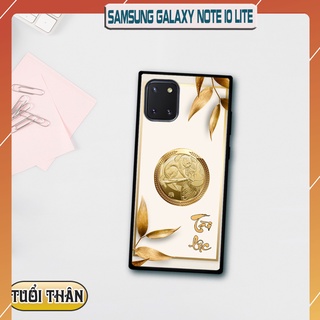 Ốp lưng kính 3d 12 con giáp - samsung galaxy note 10 lite